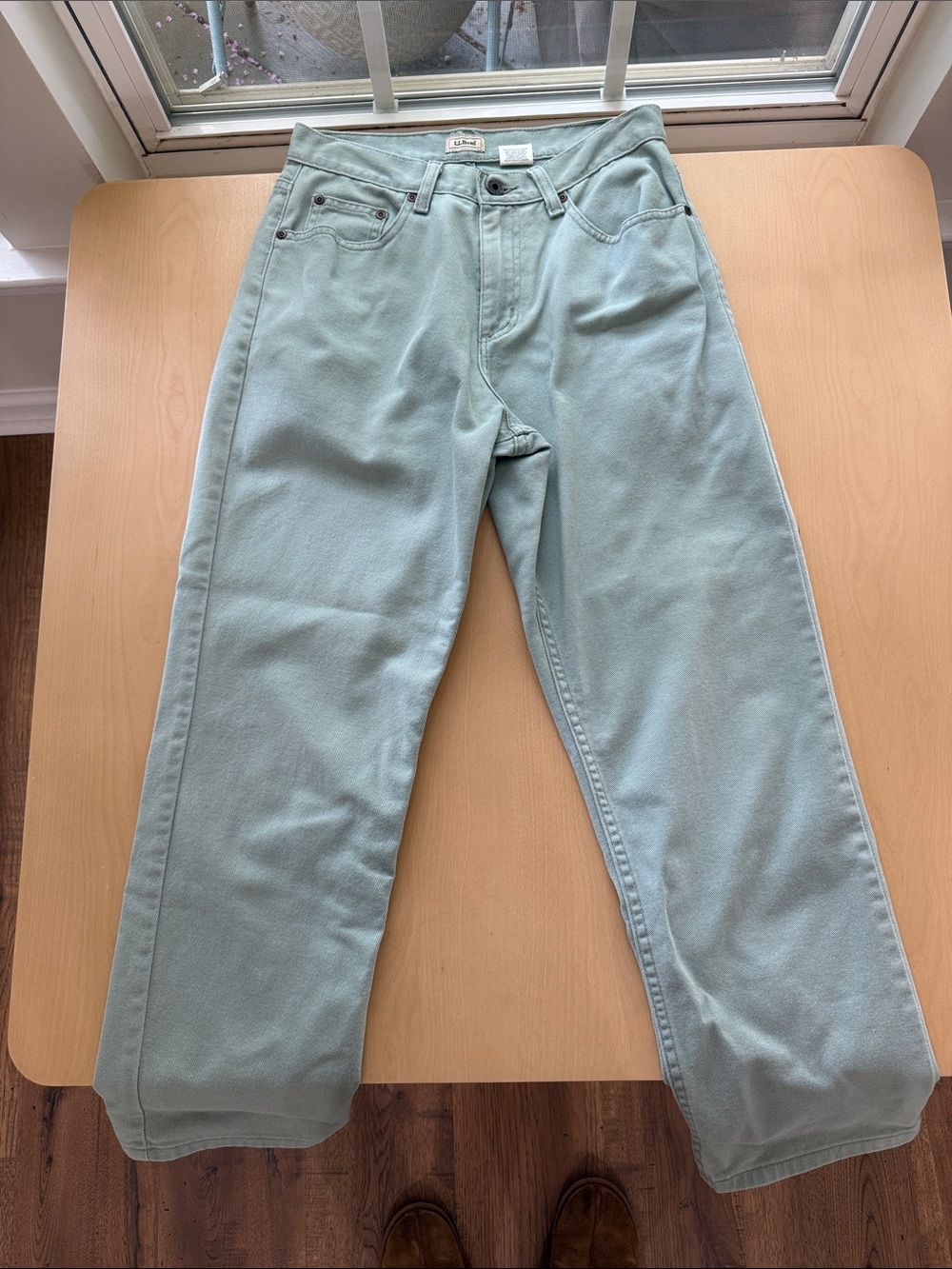 L.L.Bean Sage Green High-Rise Jeans